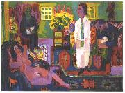 Ernst Ludwig Kirchner Modern Boheme oil on canvas